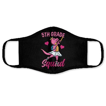Discover 5th Grade Squad Ballet Back To School Girls Face Masks