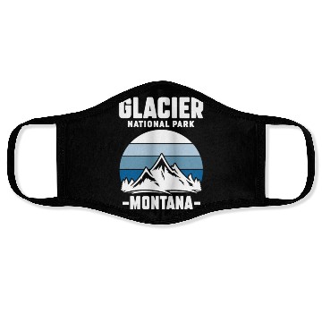 Discover Glacier National Park Montana Face Masks