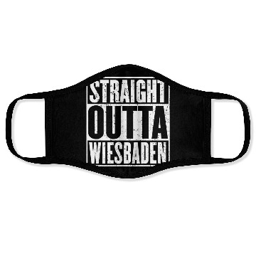 Discover Straight Outta Wiesbaden Vintage Face Masks