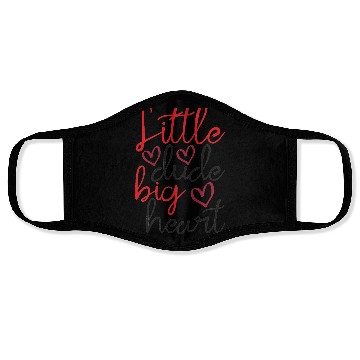 Discover Little dude big heart Face Masks