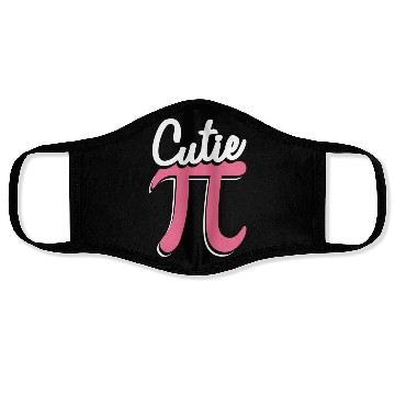 Discover Cutie Pi Funny Pi Day Math Geek Face Masks
