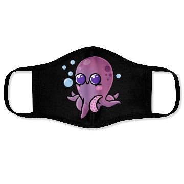 Discover Kawaii Octopus For Octopus Lover Face Masks