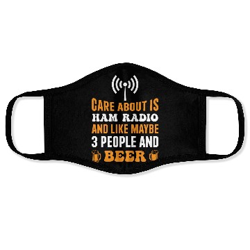 Discover care about is Ham Radio and beer Face Masks