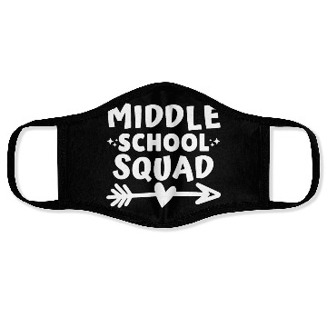 Discover Middle School Squad Student Team Education Face Masks