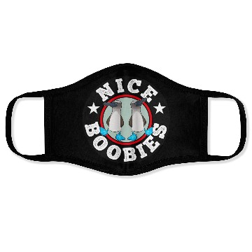 Discover Blue Footed Booby Bird Funny Gift Face Masks