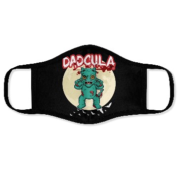 Discover Dadcula Dracula Vampire Dad Funny Halloween Party Face Masks