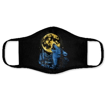 Discover Wolf Moon Forest Wolves Nature Nature Liever Full Face Masks