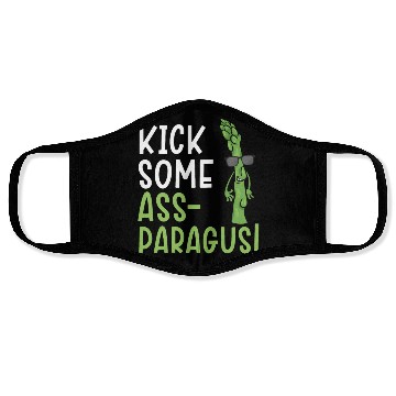 Discover Kick Some Ass-paragus Asparagus Vegetable Vegan Face Masks