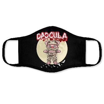 Discover Dadcula Dracula Vampire Dad Funny Halloween Party Face Masks