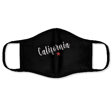 Discover California Bear Flag Face Masks