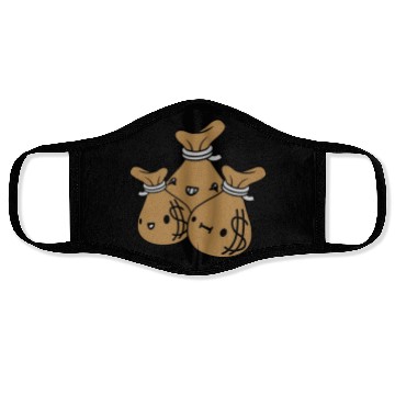 Discover money bags friends team Face Masks