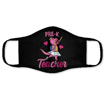 Discover Pre-K Teacher Ballet Back To School Girls Face Masks