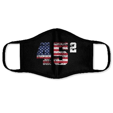 Discover Trump 45 Squared Republican Face Masks