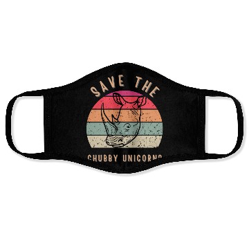 Discover Save The Chubby Unicorns Vintage Face Masks