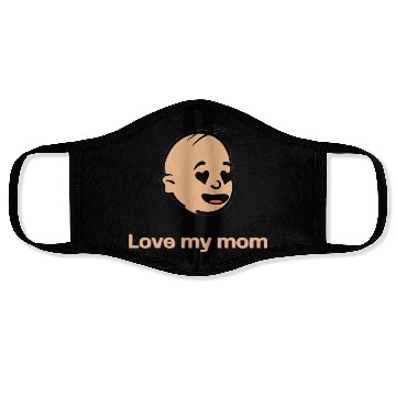 Discover Love you mom Face Masks