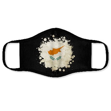 Discover Cyprus vintage blob flag Face Masks