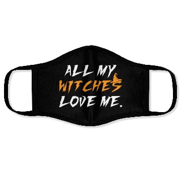 Discover All My Witches Love Me Hocus Pocus Face Masks