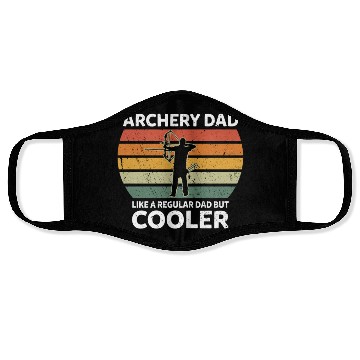 Discover Retro Archery Dad Like A Regular Dad But Cooler Face Masks