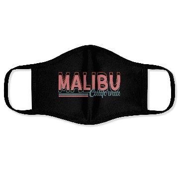 Discover Malibu - California 2022 Face Masks