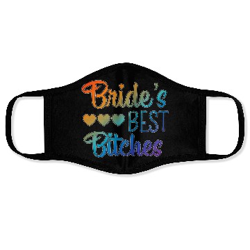 Discover Bachelorette Party Bride's Best Bitches Gift Face Masks