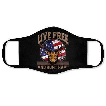 Discover Buck Deer Hunting Hunter American Face Masks