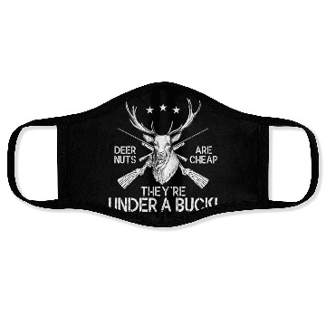 Discover Buck Deer Hunting Hunter Pun Deer Face Masks