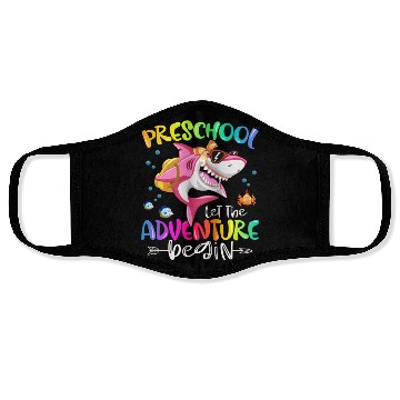 Discover Funny Shark Back To School Face Masks