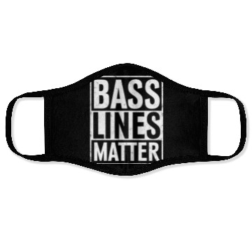Discover Bass Lines Matter Bass Guitar Bassist EDM Music Face Masks