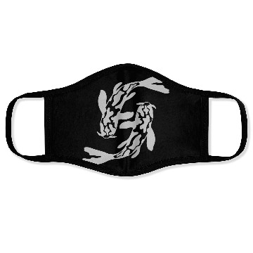 Discover design 2 koi fish Face Masks