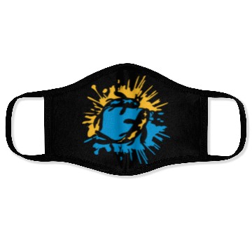 Discover colorful drop 2 koi Face Masks