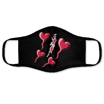 Discover hearts koi fish nishikigoi Face Masks