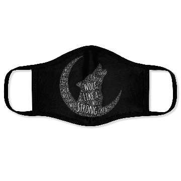 Discover Strong Like A Wolf Face Masks