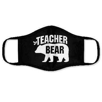 Discover Teacher Bear Face Masks