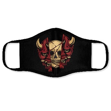 Discover Japanese style skull Face Masks