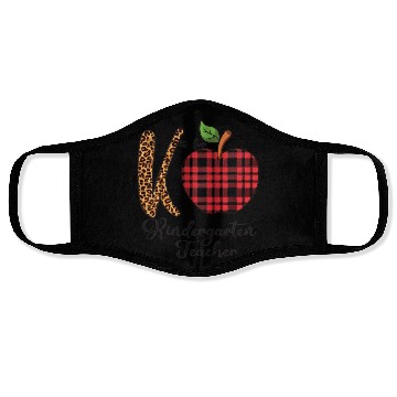 Discover K is For Kindergarten Teacher Face Masks