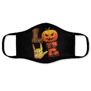 Discover Halloween Love Pumpkin Face Masks
