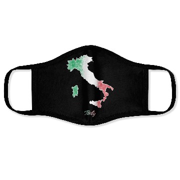 Discover Stylized Italy Map Face Masks