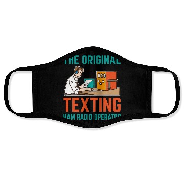 Discover The Original Texting Ham Radio Operator Face Masks