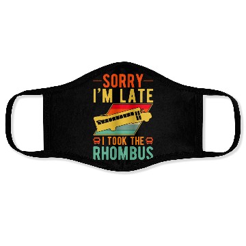 Discover Math Teacher School Bus Driver Rhombus Face Masks