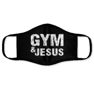 Discover Gym and Jesus Christian Workout Gym and Jesus Face Masks