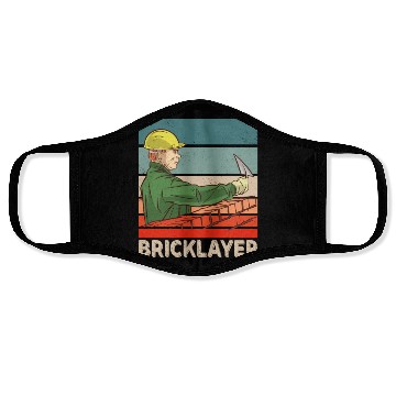 Discover Bricklayer Bricklaying Mason Brick Face Masks