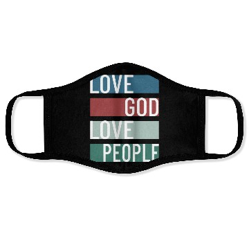 Discover Love God Love People Face Masks