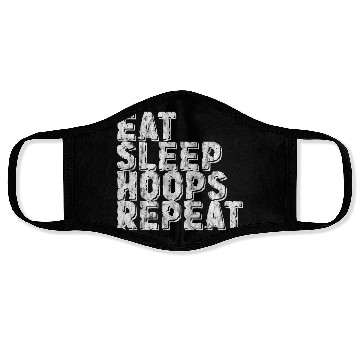 Discover Eat Sleep Hoops Repeat 3 Face Masks
