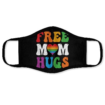 Discover Free Mom Hugs Pride Face Masks Rainbow Heart LGBT Pride