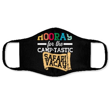 Discover Safari Vacation Camping Travel Guide Face Masks
