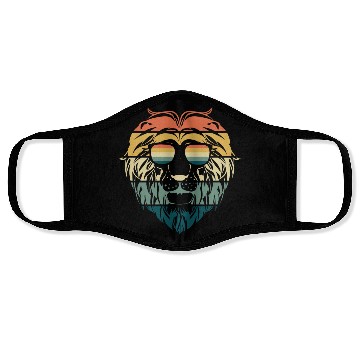 Discover lion vintage Face Masks