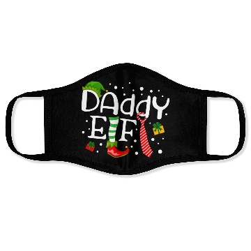 Discover Daddy Elf Funny Christmas Face Masks