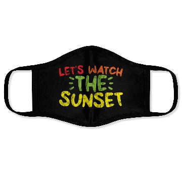 Discover Let's Watch The Sunset 3 Face Masks