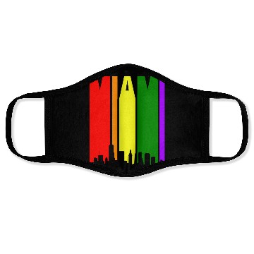 Discover Miami Gay Pride Rainbow Face Masks