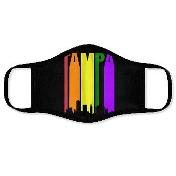 Discover Tampa Florida Gay Pride Rainbow Face Masks